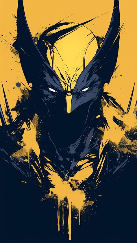 Wolverine Art Wallpaper, Wolverine Illustration, With Her Aesthetic, Wolverine Wallpaper, Wolverine Comic Art, Marvel Man, Wolverine Artwork, Marvel Phone Wallpaper, Wolverine Comic