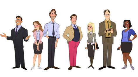 Office Cartoon, The Office Characters, Clone High, The Office Show, Los Angeles Artist, Office Wallpaper, Cartoon Fan, Dunder Mifflin, Office Humor