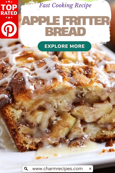 How to Make Delicious Apple Fritter Bread Amazing Apple Bread, Cinnamon Apple Fritter Bread, Apple Fritter Mini Loaves, Easy Apple Fritter Bread, Fall Dessert Bread Recipes, Amish Apple Fritter Bread Recipe, Apple Swirl Bread, Apple Bread With Fresh Apples, Famous Apple Fritter Bread