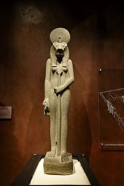 Sekhmet Statue, Goddess Sekhmet, Egyptian Museum, Temple Art, Egyptian Gods, The Goddess, Turin, Wikimedia Commons, Ancient Egypt