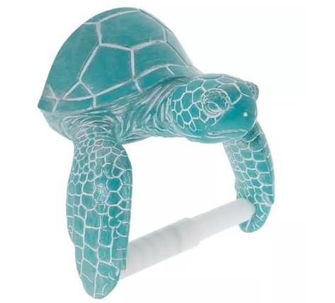 Toilet Paper Holder Beach Theme, Turtle Things, Beach Decor Bathroom, Sea Turtle Bathroom, Ocean Theme Bathroom, Sea Bathroom Decor, Under The Sea Bathroom, Ocean Bathroom Decor, Turtle Bathroom