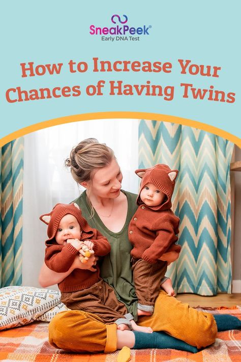 If you’ve been trying to grow your family and you truly believe in the more, the merrier, we have good news for you. You may be able to multiply your odds of giving birth to twins! Although the likelihood of twins relies mainly on genetic factors, some lifestyle choices, medications, and artificial means increase the chance of having two babies in one fell swoop (or rather, push). Ready to double your fun? Learn how to grow two peas-in-a-pod with our guide on increasing the chance of twins. Increase Chances Of Twins, Having Twins, The More The Merrier, How To Have Twins, Giving Birth, Second Baby, Dna Test, Genetic, How To Better Yourself