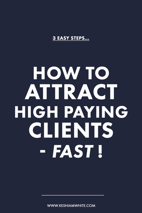 Here's how to attract high paying clients fast. I used the 3 steps in this blog post to successfully get booked out with $2,000 clients in 60 days. And I eventually became OVER booked with clients and I was able to double my rates in only a few months of selling my services! Check out the blog post now. How To Get New Clients, Marketing Format For Yahoo, How To Get Clients On Facebook For Yahoo, How To Get Clients On Instagram, Business Journaling, Architect Branding, Lilly James, Pay Check, Publish A Book