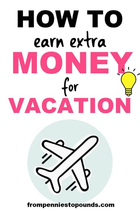 Want to go on vacation but can't afford it? This is the article for you! It will show you how you can make a plan and earn extra money for vacation! #vacation #holiday #savingforvacation #earnextramoney #sidehustle Make Side Money, Earn Extra Money Online, Earn Money Fast, Make Quick Money, Easy Money Online, Extra Money Online, Earn Extra Cash, Online Side Hustle, Quick Money