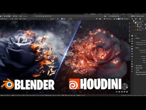 making houdini vfx in blender - YouTube Houdini 3d, Houdini Tutorial, Houdini Vfx, Vfx Tutorial, 3d Modeling Tutorial, 3d Blender, Logo Design Video, Blender Tutorial, Life Management