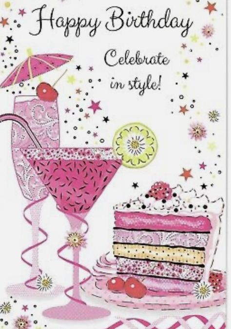 Happy Birthday Drinks, Birthday Wishes Flowers, Birthday Greetings Friend, Birthday Drinks, Happy Birthday Greetings Friends, Happy Birthday Celebration, Happy Birthday Wishes Cards, Handmade Handbag, Birthday Blessings