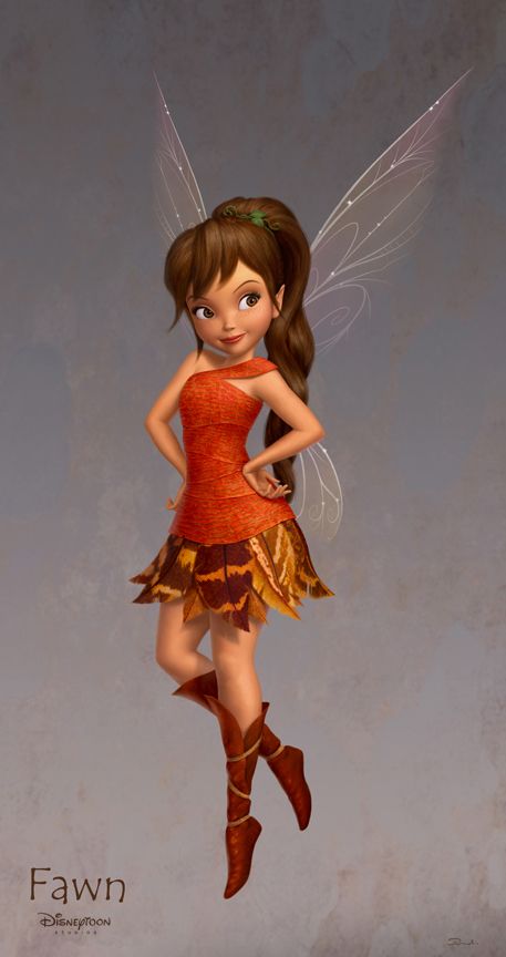 Fawn Tinkerbell Drawing, Fawn Disney Fairy Costume, Tinkerbell Disney Fairies, Disney Fairies Fawn, Animal Fairy Tinkerbell, Fawn Aesthetic Tinkerbell, Fawn Fairy Aesthetic, Fawn Pixie Hollow Costume, Tinker Bell Characters Disney Fairies Pixie Hollow