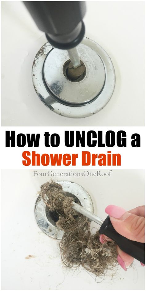 How to unclog a shower drain in 5 minutes #unclogshowerdrain #unclogdrain #drain #shower #showerdrain #diyshowerdrain Shower Drain Unclogger, Drain Unclogger, Bathroom Sink Design, Drain Repair, Unclog Drain, Bathtub Drain, Bathroom Cleaning Hacks, Diy Shower, Clogged Drain