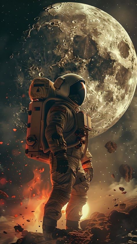 The Astronaut Wallpaper, Space Art Wallpaper, Astronaut Illustration, Space Art Gallery, Android Wallpaper Art, Astronaut Wallpaper, Galaxy Wallpaper Iphone, Astronaut Art, Space Artwork