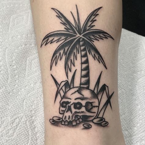 Literary Hub (@literaryhub) • Instagram photos and videos Traditional Tattoo Black And White, American Traditional Sleeve, Thailand Tattoo, Traditional Sleeve, Skull Tattoo Design, Tree Tattoo, Coconut Tree, American Traditional, Coven