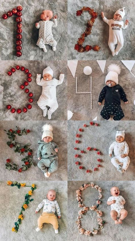 Baby Monthly Pictures, Vom Avea Un Copil, 5 Month Baby, Baby Milestones Pictures, Christmas Baby Announcement, Monthly Pictures, Baby Announcement Pictures, Monthly Baby Pictures, Monthly Baby Photos