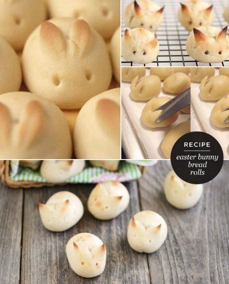 Adorable Easter Bunny Rolls - 100 Easy and Delicious Easter Treats and Desserts Bunny Bread Rolls, Easter Bunny Rolls, Bunny Rolls, Bunny Bread, Easy Easter Treats, Decorações Com Comidas, Easter Bread, Treat Ideas, Easter Dinner