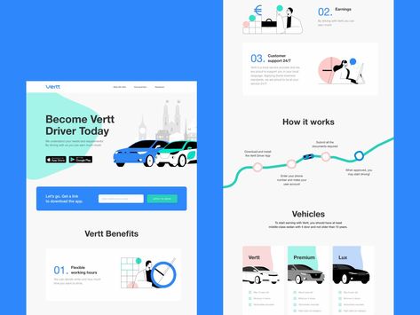 Ride Sharing App Website, Ride Share Website, Ride Sharing App Landing Page, Ride Sharing Website Design, Car Landing Page, Ride Sharing App, Experience Mapping, Contrast Words, Web Ideas