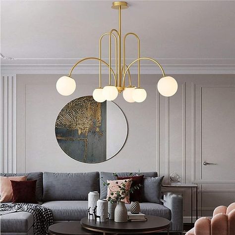 Living Room Pendant Light, Elegant Floor Lamps, Nordic Chandelier, Hanging Ceiling Lamps, Bedroom Light Fixtures, Lustre Design, Ceiling Light Design, Retro Lamp, Globe Chandelier