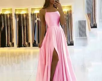 Dusty Pink Prom Dress, Marine Ball, Christmas Dress Up, Evening Gala, 파티 드레스, Satin Evening Dresses, Cheap Bridesmaid, Pink Prom Dress, Beautiful Dresses For Women