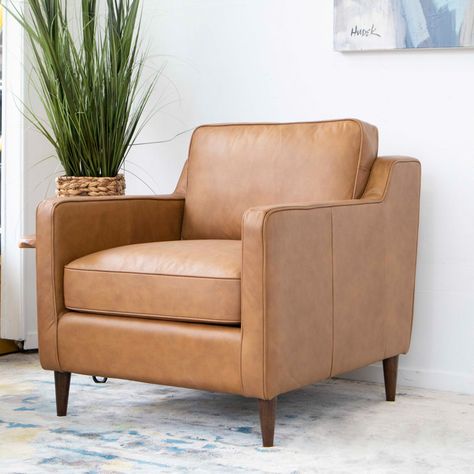 Sand & Stable Nemcova Leather Armchair & Reviews | Wayfair