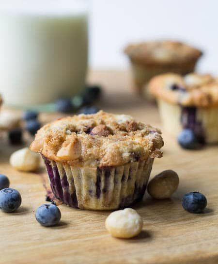 Blueberry Macadamia Muffins Macadamia Nut Muffins, Macadamia Muffins, Choc Muffins, Spicy Southern Kitchen, Nut Muffins, Berry Muffins, Southern Kitchen, Dried Blueberries, Baking Muffins