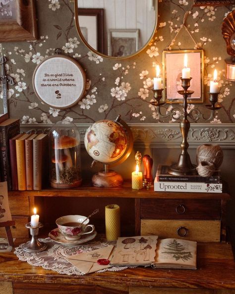 Fairy Office, Vintage Decorating Ideas, Victorian Fairy, Academia Room, Craft Market Display, Apartment Aesthetic, Cozy Room Decor, Decor Buy, At Peace