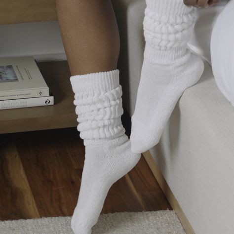 🤍 🤍🤍 #cozycomfort #slouchsocks #comfystyle White Frilly Socks Outfit, Ruffle Socks Outfit, Slouch Socks Outfit, Winter Aesthetic Cozy, Growing Up British, Socks Outfit, Socks Aesthetic, 2024 Wishlist, Ruffled Socks