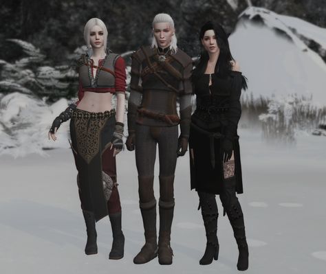 The Witcher 3 set | plazasims on Patreon Yennefer Outfit, Sims 4 Game Packs, Geralt And Ciri, Sims Medieval, Sims 4 Anime, Sims 4 Dresses, Sims 4 Characters, Sims Four, Witcher 3