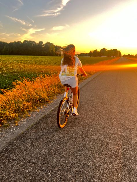 Riding Bike Aesthetic, Bike Riding Aesthetic, Aesthetic Bike Ride, Bike Ride Aesthetic, Biking Aesthetic, Bicycle Aesthetic, Summer Bike Ride, Aesthetic Bike, Preppy Wallpapers