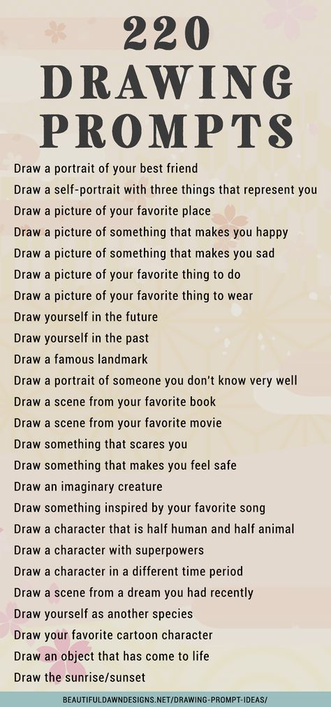 100 Things To Draw List, I Dont Know What To Draw Ideas, What To Draw When You Dont Know What, Croquis, Drawing Ideas For Intermediate, What Should I Draw Inspiration, Personality Drawing Ideas, That Art Person, Detailed Things To Draw