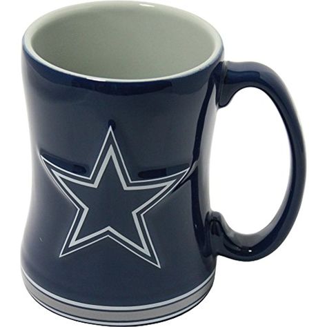 NFL Dallas Cowboys Boxed Relief Sculpted Mug *** Read more at the image link. (This is an affiliate link) #GlasswareDrinkware Dallas Cowboys Blanket, Cowboys Pictures, Dallas Cowboys Pictures, Cowboy Coffee, Go Cowboys, Dallas Cowboys Fans, Nfl Dallas Cowboys, Sherpa Throw Blankets, Cups And Mugs