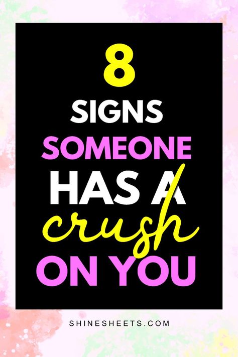 Signs Of A Crush, Signs Hes Into You, Crush Signs, Chemistry Between Two People, Signs Guys Like You, Signs He Loves You, Life Hacks Every Girl Should Know, Crush On You, Make Him Chase You