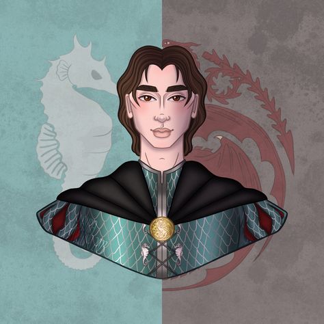 Jocelyn Baratheon, Jacaerys Targaryen, Targaryen Family Tree, Winter Child, Jacaerys Velaryon, Dragon Names, Fire And Blood, Old King, Targaryen Art