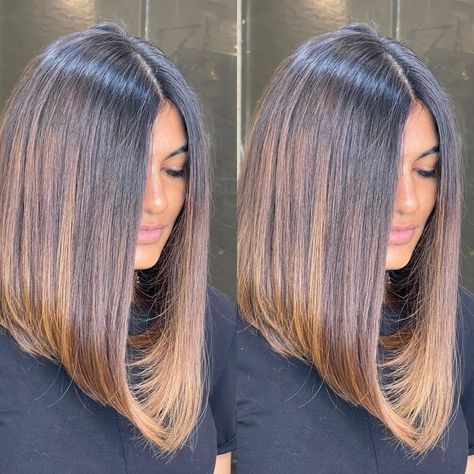 70 Best A-Line Bob Haircuts Screaming with Class and Style Long Angled Haircut, Longer A Line Haircut, Medium Long Layered Haircuts, Long Angled Bob Hairstyles, Angled Haircut, Angled Hair, Long Bob Cuts, Long Angled Bob, A Line Haircut