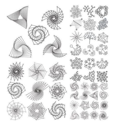 “Intelligence is the apperception of pattern as such” ~ Terence McKenna  Explore Patterns In Nature with Jain 108 Fractal Architecture, فن الرسم بالمسامير, Starověký Egypt, Sacred Geometry Patterns, String Wall Art, Sacred Geometry Symbols, Geometry Tattoo, Geometric Pattern Art, Sacred Geometry Art