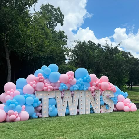 We’re excited to share the wonderful gender reveal we recently celebrated! 🩷🩵 A special thank you to @alphalitbcs for their incredible marquee letters that made this event truly special✨. We couldn’t have done it without you!🥳 💡: @alphalitbcs 🎇: @djjoeyjammz_jamdjtexas #balloongarland #genderrevealparty #boyorgirl #marqueeletters #aggiland #balloondecoration #globos #collegestationballoons #bryantx #bcsevents #globos #revelaciondesexo #texasballoons Twin Gender Reveal Ideas For Party, Twin Baby Gender Reveal Ideas, Gender Reveal Ideas For Twins, Twins Gender Reveal Ideas, Twin Gender Reveal Ideas, Gender Reveal Fireworks, Gender Reveal Twins, Twins Gender Reveal, Twins Party