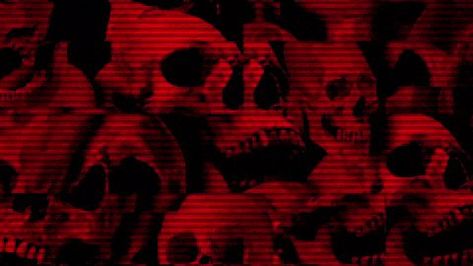 Scary Computer Wallpaper, Red Skull Background, Scary Pc Wallpaper, Scary Laptop Wallpaper, Red Gif Discord Banner, Red And Black Aesthetic Laptop Wallpaper, Spooky Banner Discord, Red Aesthetic Grunge Banner, Red Y2k Laptop Wallpaper