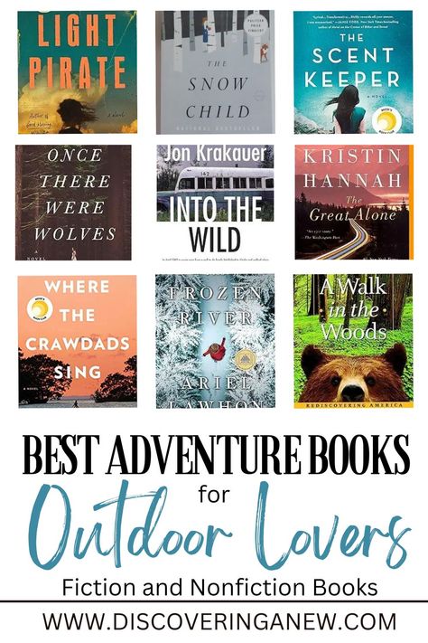 Whether you’re on a camping trip or you’re just wanting to escape a mundane day until your next big adventure, here are some thrilling adventure books to enjoy. This list of nature inspired books includes fiction, non fiction and memoirs about the great outdoors. Best Adventure Books, Cozy Books, Camping Books, Open Books, Library Quotes, Adventure Books, Book Wishlist, Adventure Fiction, Adventure Novels