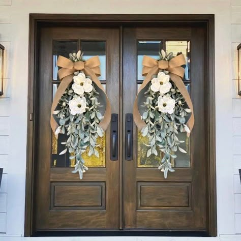 Double door wreath ideas