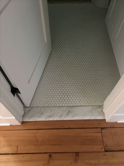 Flooring Threshold Transition, Morelia, Floor Threshold Transition, Brass Threshold Transition, Marble Threshold Bathroom, Bathroom Door Threshold, Door Threshold Ideas Interior, Threshold Between Tile And Wood Floor, Marble Door Threshold