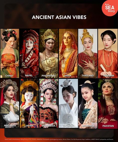 Asian SEA Story | ANCIENT ASIAN VIBES!🧡 #AsianSEAStory #SEAsian #ASEAN #Asia #Culture #Traditional #History #Ancient #ICH #Art #NFT #Culture #UNESCO… | Instagram South Asia Culture, Filipino Mythology, Phoenix Crown, Asia Culture, Pakistan Photos, Asian Humor, Asian Traditional Clothes, Ancient Indian Art, Vietnamese Clothing