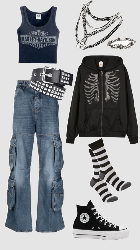 #grunge #grungecore #aesthetic #ootd #grungeoutfit #outfit #fitinspo #inspo #vintage Grudge Y2k Outfit Ideas, Y2k Grunge Outfits For School, Grungecore Outfits, Grunge School Outfits, Grungecore Aesthetic, Grudge Outfits, Grunge Punk Aesthetic, Soft Grunge Outfit, Grungy Outfit