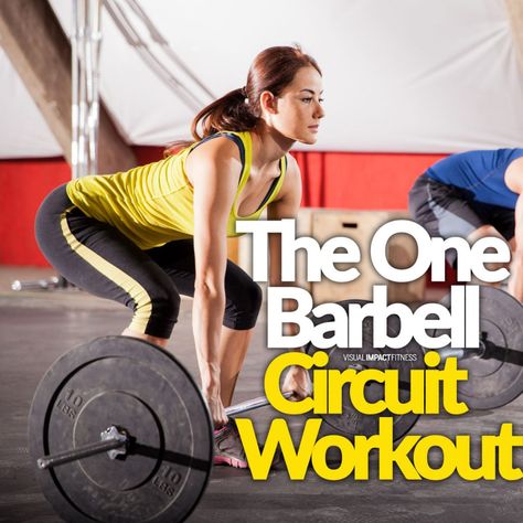 One Barbell Circuit Workout What Is Hiit, Barbell Workout, Workout Routine For Men, Gym Workouts For Men, Hiit Training, Circuit Workout, Circuit Training, Planet Fitness Workout, High Intensity Interval Training