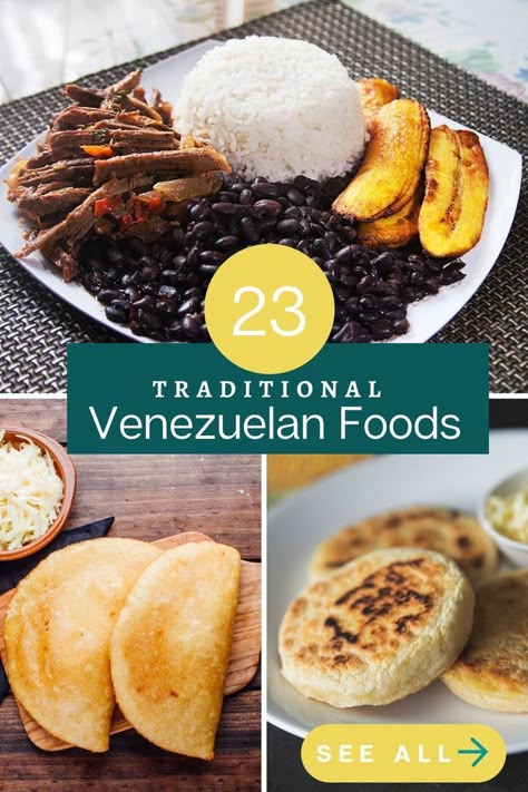 23 Traditional Venezuelan Foods & Dishes Venuzula Food, Venezuela Christmas Food, Vegan Venezuelan Food, Easy Venezuelan Recipes, Venezuela Food Recipes, Authentic Venezuelan Recipes, Venezuelan Christmas Food, Carne Mechada Venezuela Recipe, Venezuelan Sauce