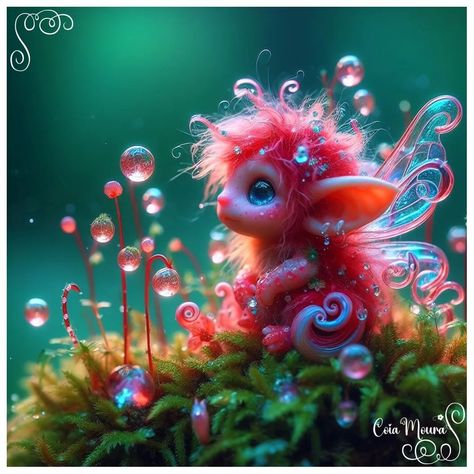 Magical Creatures Art, Magical Creatures Fantasy, Day Of The Dead Art, Baby Fairy, Forest Creatures, Cute Fantasy Creatures, Fantasy Fairy, Cute Monsters, Fox Art