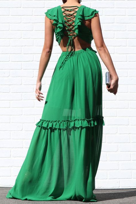 -LACE UP WOVEN SLEEVELESS MAXI DRESS BACK DETAIL -BACK WAIST ELASTIC -LINED *Small: 2-4 Bust: 33"-35" Waist: 26"-28" Hips: 35"-37" *Medium: 6-8 Bust: 36"-38" Waist: 29"-31" Hips: 38"-40" *Large: 10-12 Bust: 39"-42" Waist 32"-34" Hips: 41"-44" Peek A Boo Dress, Max Dress, Plus Size Kimono, Street Dress, Long Prom Dresses, Leopard Dress, Formal Dresses For Women, Komplette Outfits, Peek A Boo