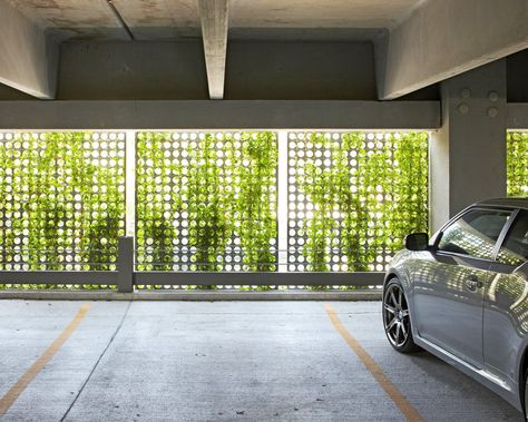 Open Parking Design, Parking Building Facade, Apartment Parking Design, Semi Basement Parking, Parking Building Design, Parking Area Design, Carpark Design, Green Parking, Parking Plan