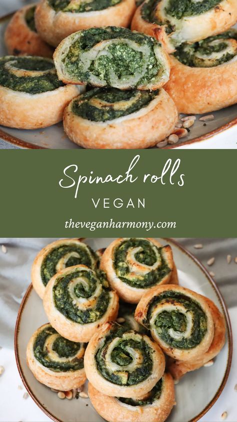 Vegan Spinach Puff Pastry, Tofu Puff Pastry, Vegetarian Food Ideas Easy, Vegan Spinach Puffs, Vegan Protein Dishes, Tofu Spinach Recipes, Vegeterian Ideas Snacks, Christmas Food Vegetarian, Vegan Thanksgiving Recipes Appetizers