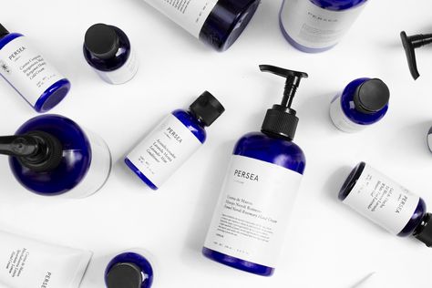 Package Design Inspiration, Natural Beauty Brands, Skin Care Packaging, Skincare Packaging, Cosmetic Design, Blue Bottle, Bottle Packaging, Beauty Packaging, Cosmetic Packaging