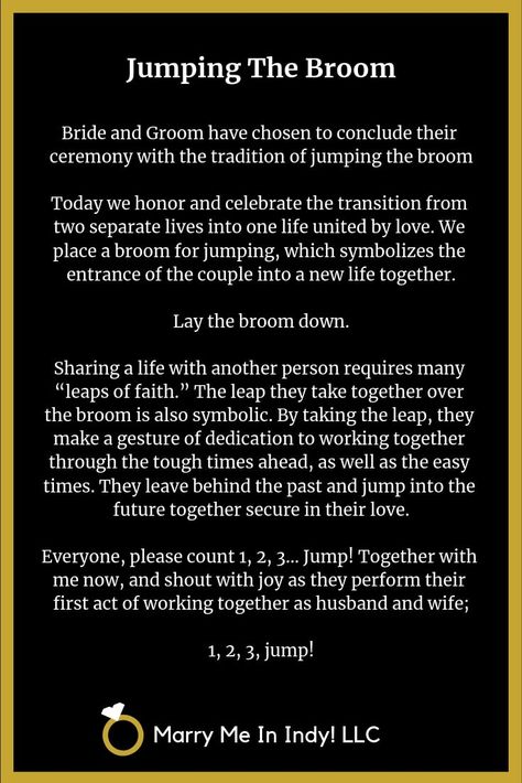 Jumping The Broom scripts for your wedding ceremony. Witch Wedding Ceremony, Pagan Wedding Ideas Wicca, Witch Wedding Ritual, Wiccan Handfasting Ceremony, Wiccan Wedding Ceremony, Broom Jumping Ceremony, Witchy Wedding Rituals, Wiccan Wedding Vows, Jumping The Broom Wedding Ideas