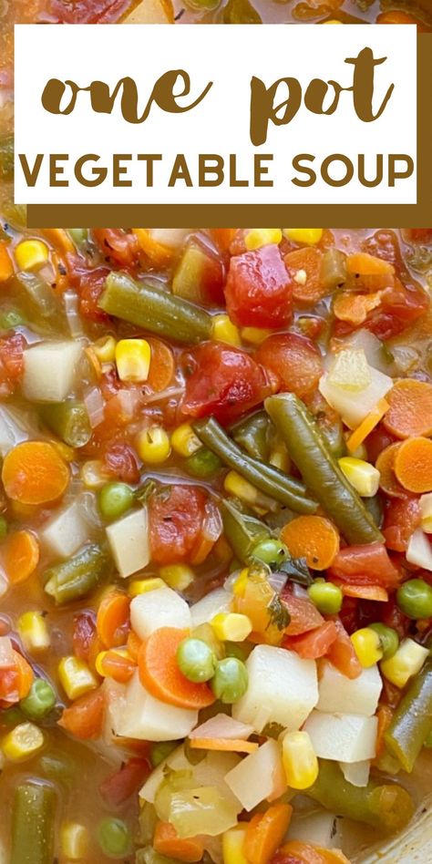 Vegetable Soup On Stove Top, Homemade Fresh Vegetable Soup, Veggie Soup With Canned Veggies, Broth Based Vegetable Soup, Vegetable Dump Soup, Cheap Vegetable Soup, Lipton Vegetable Soup Mix Recipes, Vegetable Soup Using Canned Vegetables, Vegetable Soup With Frozen Mixed Vegetables