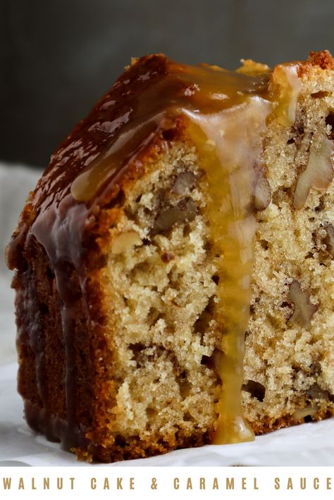 Nut Cakes Recipes, Super Soft Orange Walnut Cake, Walnuts Recipe Dessert, Apple Walnut Cake With Caramel Glaze, Italian Walnut Cake, Walnut Glaze Recipe, Walnut Bundt Cake Recipes, What To Make With Walnuts Recipe, English Walnut Recipes