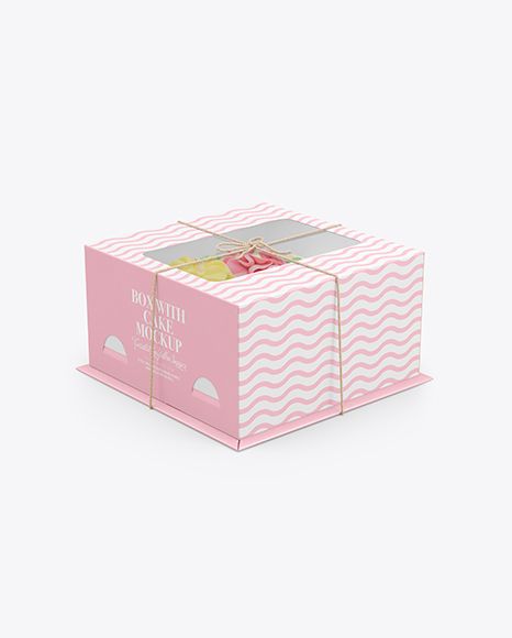 Box with Cake Mockup #box #cale #dessert #halfsideview #highangleshot #mockup #pack #package #paper Cake Packing Box Design, Cake Box Packaging Design, Cake Mockup, Cake Box Design, Dessert Packaging Design, Dessert Package, Cake Boxes Packaging, Cake Inside, Mockup Template Free