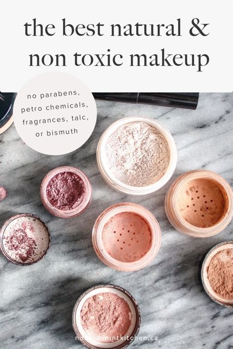 The best natural and non-toxic makeup for sensitive skin. This mineral based makeup feels good and looks amazing – with light to medium coverage. Non Toxic Eyeshadow, Makeup For Sensitive Skin, Non Toxic Makeup Brands, Eco Makeup, Chemical Free Makeup, Toxic Makeup, Essential Oil Starter Kit, Savvy Minerals, Sustainable Skincare